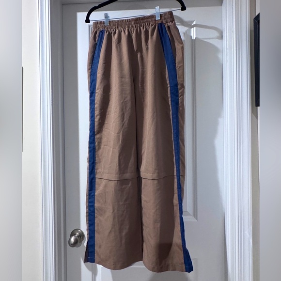 Gilipur Women’s Khaki with Blue Stripe Trouser, Elastic Waistband - Picture 1 of 8